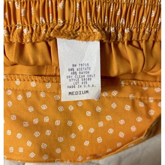 Vintage 90s Women Sm Shirt Med Shorts Coordinates Mango Yellow Polka Dot Summer - Picture 8 of 12